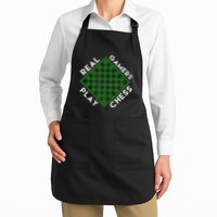 Chess Player Gift Real Gamers Play Chess Apron