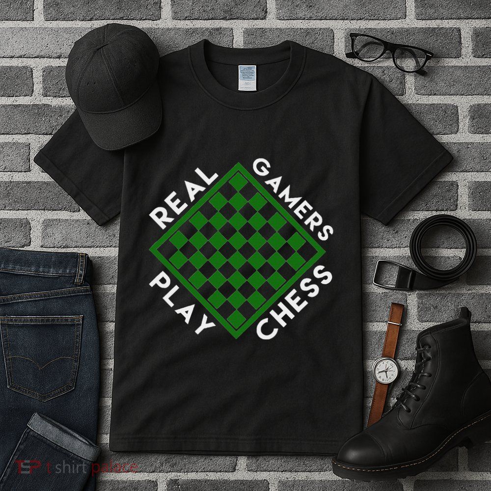 Chess Player Gift Real Gamers Play Chess Tall T-Shirt