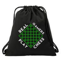 Chess Player Gift Real Gamers Play Chess Drawstring Bag