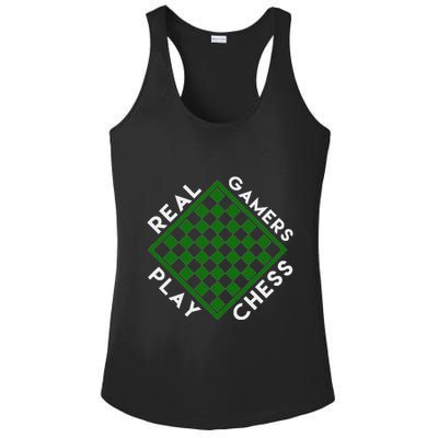 Chess Player Gift Real Gamers Play Chess Ladies PosiCharge Competitor Racerback Tank