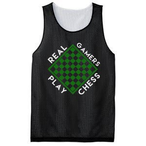 Chess Player Gift Real Gamers Play Chess Mesh Reversible Basketball Jersey Tank