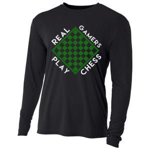 Chess Player Gift Real Gamers Play Chess Cooling Performance Long Sleeve Crew