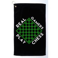 Chess Player Gift Real Gamers Play Chess Golf Towel