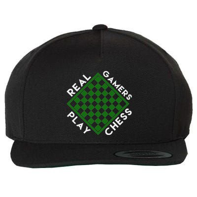 Chess Player Gift Real Gamers Play Chess Wool Snapback Cap