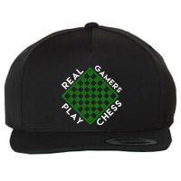 Chess Player Gift Real Gamers Play Chess Wool Snapback Cap