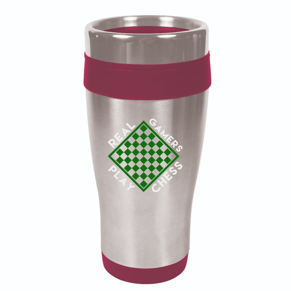 Chess Player Gift Real Gamers Play Chess 16oz Travel Tumbler
