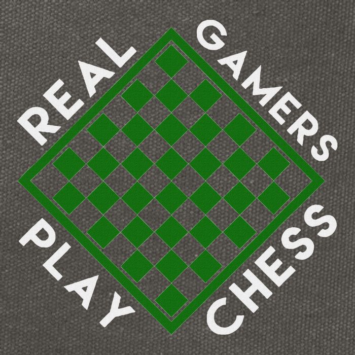 Chess Player Gift Real Gamers Play Chess Cotton Canvas Backpack