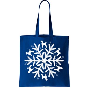 Christmas Poodle Gift Snowflake Poodle Cute Gift Tote Bag