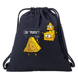 Cool Photography Gift Men Women Cheese Photographer Lovers Drawstring Bag