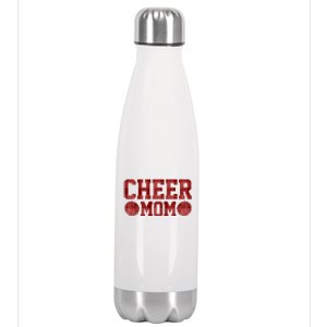 Cheerleader Pompom Graphic For Cheerleader Mom Cheer Mom Gift Stainless Steel Insulated Water Bottle