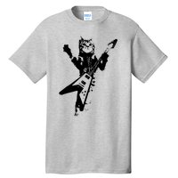 Cat Playing Guitar Musician Cat Lover Great Tall T-Shirt