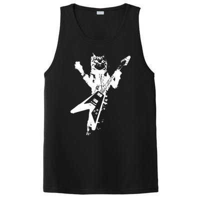 Cat Playing Guitar Musician Cat Lover Great PosiCharge Competitor Tank