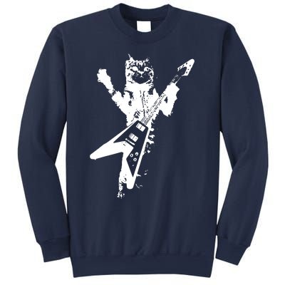 Cat Playing Guitar Musician Cat Lover Great Sweatshirt