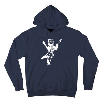 Cat Playing Guitar Musician Cat Lover Great Tall Hoodie