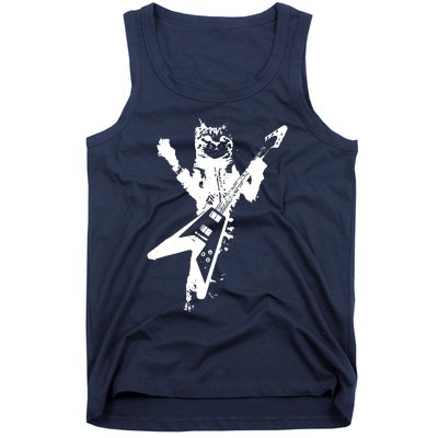 Cat Playing Guitar Musician Cat Lover Great Tank Top