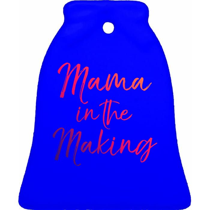 Cute Pregnancy Gift For Pregnant Moms Mama In The Making Cool Gift Ceramic Bell Ornament