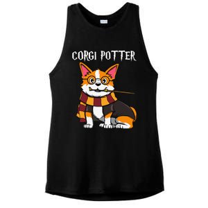 Corgi Potter Gift For Corgi Lovers Funny Pawter Dog Ladies PosiCharge Tri-Blend Wicking Tank