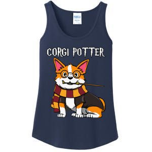 Corgi Potter Gift For Corgi Lovers Funny Pawter Dog Ladies Essential Tank