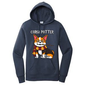 Corgi Potter Gift For Corgi Lovers Funny Pawter Dog Women's Pullover Hoodie