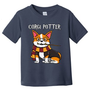 Corgi Potter Gift For Corgi Lovers Funny Pawter Dog Toddler T-Shirt