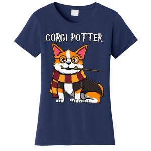 Corgi Potter Gift For Corgi Lovers Funny Pawter Dog Women's T-Shirt