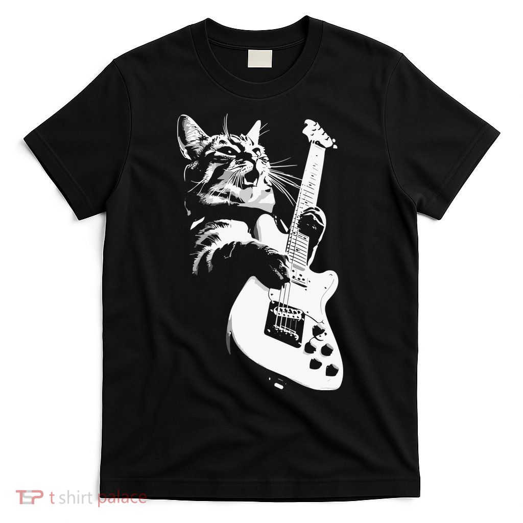 Cat Playing Guitar T-Shirt