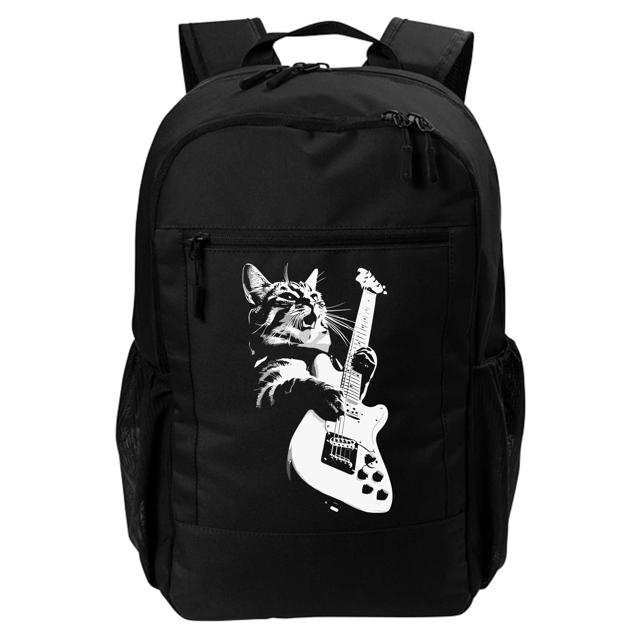 Cat Playing Guitar Backpack