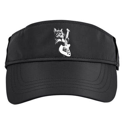 Cat Playing Guitar Adult Drive Performance Visor