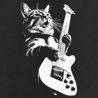 Cat Playing Guitar Adult Drive Performance Visor