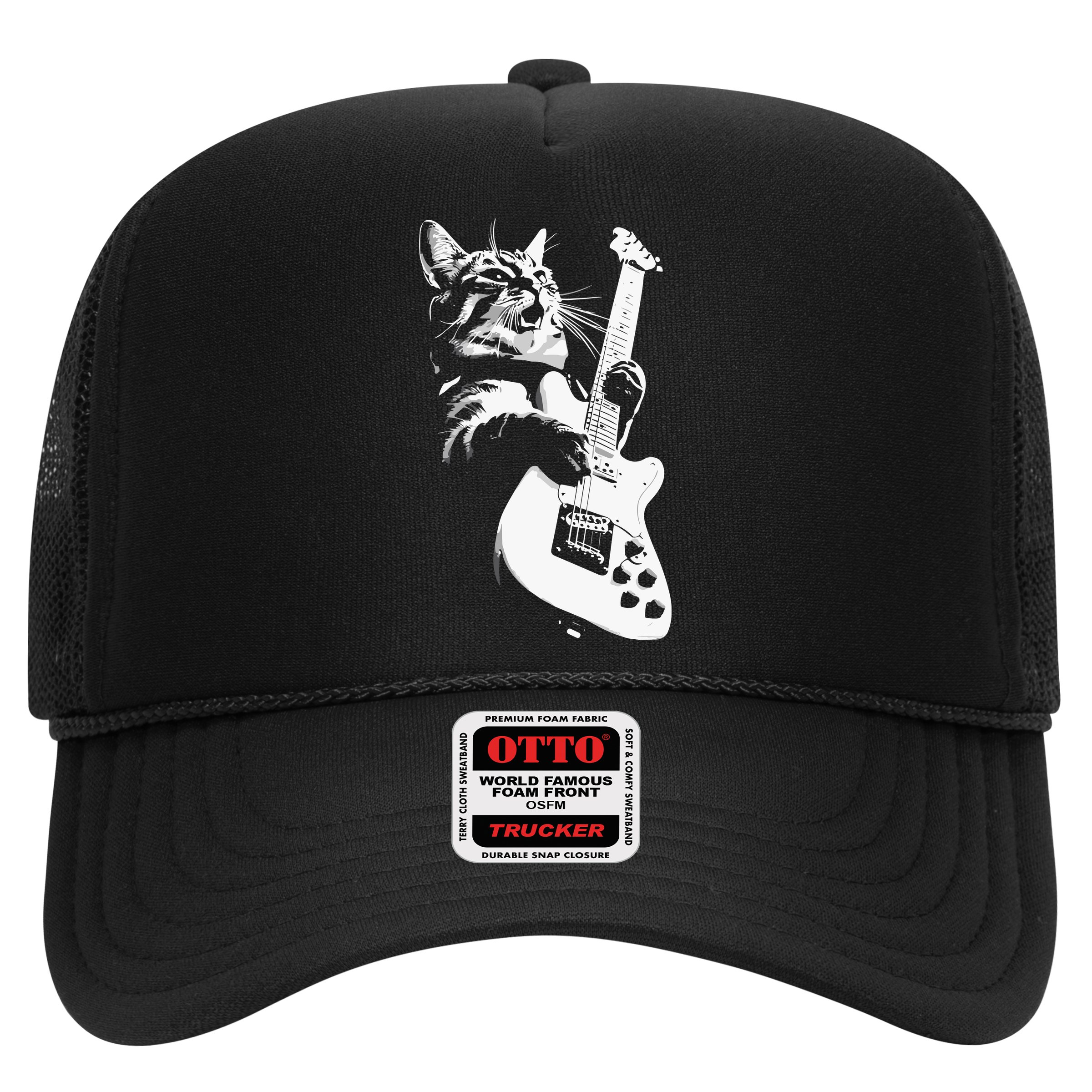 Cat Playing Guitar Hat