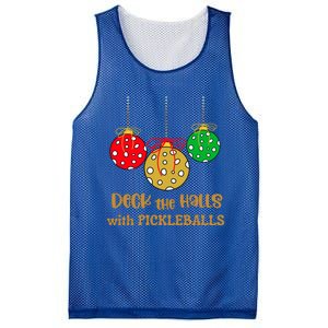 Christmas Pickleball Great Gift Deck The Halls With Pickleballs Gift Mesh Reversible Basketball Jersey Tank