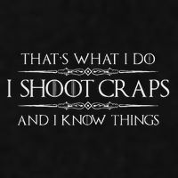 Craps Player Gifts I Shoot Craps & I Know Things Funny Ladies PosiCharge Tri-Blend Wicking Tank