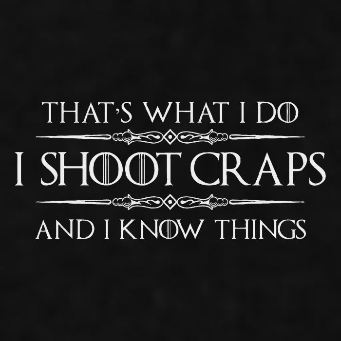 Craps Player Gifts I Shoot Craps & I Know Things Funny Ladies PosiCharge Tri-Blend Wicking Tank