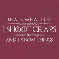 Craps Player Gifts I Shoot Craps & I Know Things Funny 16oz Travel Tumbler