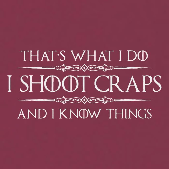 Craps Player Gifts I Shoot Craps & I Know Things Funny 16oz Travel Tumbler