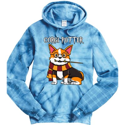 Corgi Potter Gift For Corgi Lovers Tie Dye Hoodie