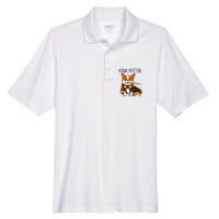 Corgi Potter Gift For Corgi Lovers Men's Origin Performance Pique Polo