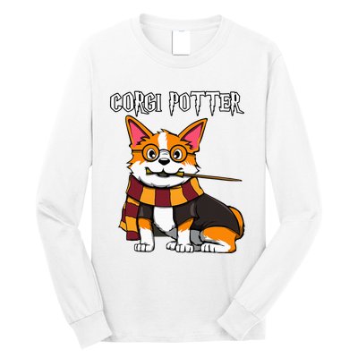 Corgi Potter Gift For Corgi Lovers Long Sleeve Shirt