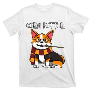 Corgi Potter Gift For Corgi Lovers T-Shirt