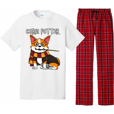 Corgi Potter Gift For Corgi Lovers Pajama Set