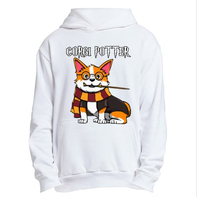 Corgi Potter Gift For Corgi Lovers Urban Pullover Hoodie