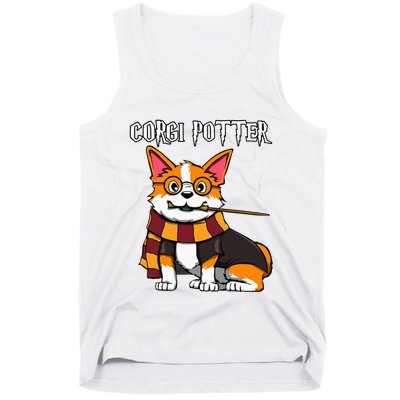 Corgi Potter Gift For Corgi Lovers Tank Top