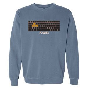 Cool Pc Gamer Computer Gaming Keyboard Wasd Rpg Fps Meaningful Gift Garment-Dyed Sweatshirt