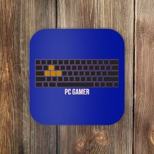 Cool Pc Gamer Computer Gaming Keyboard Wasd Rpg Fps Meaningful Gift Coaster