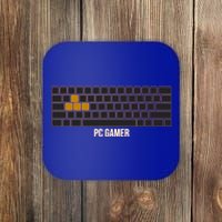 Cool Pc Gamer Computer Gaming Keyboard Wasd Rpg Fps Meaningful Gift Coaster