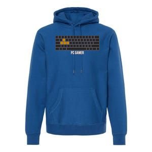 Cool Pc Gamer Computer Gaming Keyboard Wasd Rpg Fps Meaningful Gift Premium Hoodie