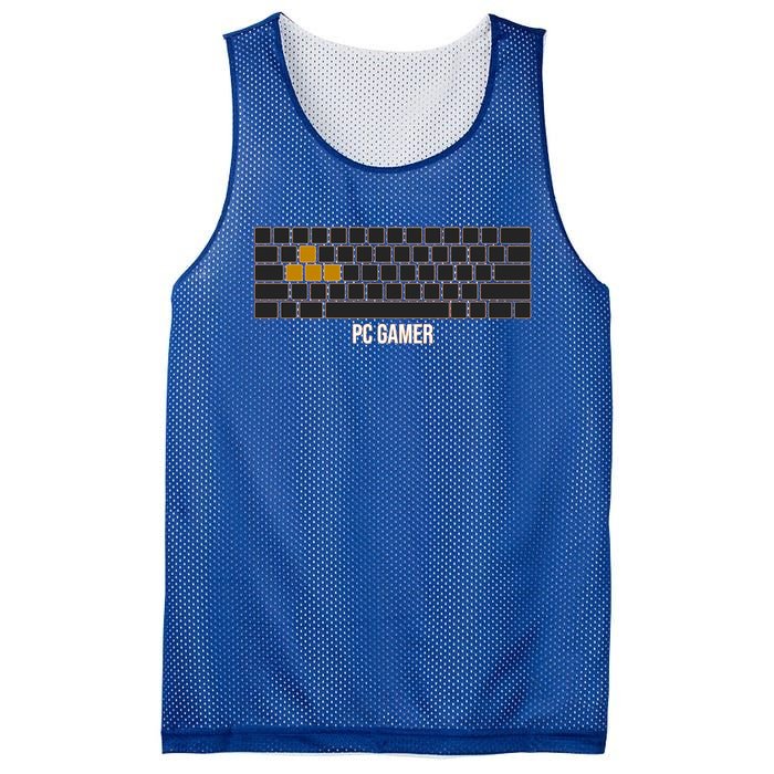 Cool Pc Gamer Computer Gaming Keyboard Wasd Rpg Fps Meaningful Gift Mesh Reversible Basketball Jersey Tank