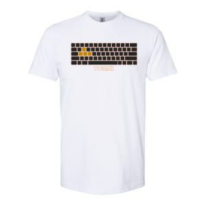 Cool Pc Gamer Computer Gaming Keyboard Wasd Rpg Fps Meaningful Gift Softstyle CVC T-Shirt