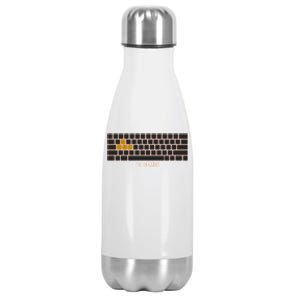 Cool Pc Gamer Computer Gaming Keyboard Wasd Rpg Fps Meaningful Gift Stainless Steel Insulated Water Bottle