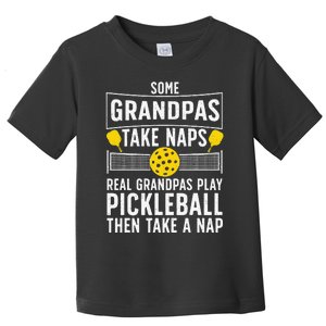 Cool Pickleball Grandpa Paddle Sport Pickleball Player Toddler T-Shirt